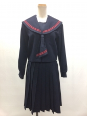 ネイビー長袖セーラー服 
全8点