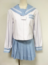 ブルー衿長袖セーラー服
全1点