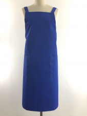 ブルー胸当てエプロン　
全1点