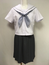 グレーライン半袖セーラー服 
全4点
