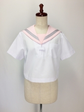 ピンク衿半袖セーラー服 
全4点