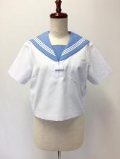 ブルー衿半袖セーラー服 
全7点