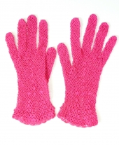 ピンク手袋