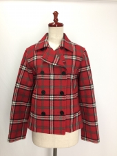 レッドチェックピーコート
全1点