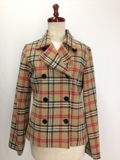 キャメルチェックピーコート
全1点