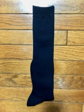 ネイビーリブハイソックス　　  
22〜24cm