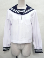ネイビー衿長袖セーラー服 
全2点
