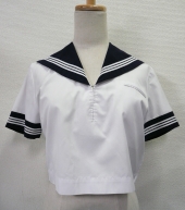 ネイビー衿半袖セーラー服 
全2点