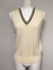 ホワイトニットベスト
ブラウンライン
全2点