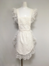 ホワイト胸当てエプロン
全1点