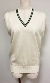 ホワイトニットベスト
グリーンライン
全1点