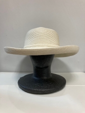 ホワイト麦わら帽子