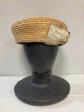 キャメル麦わら帽子