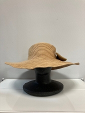 キャメル麦わら帽子