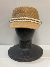 キャメル麦わら帽子