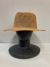 キャメル麦わら帽子