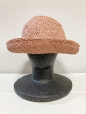 ピンク麦わら帽子