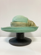 ブルー麦わら帽子