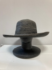 ブラック麦わら帽子
