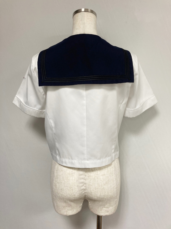 ネイビー衿半袖セーラー服　
全2点